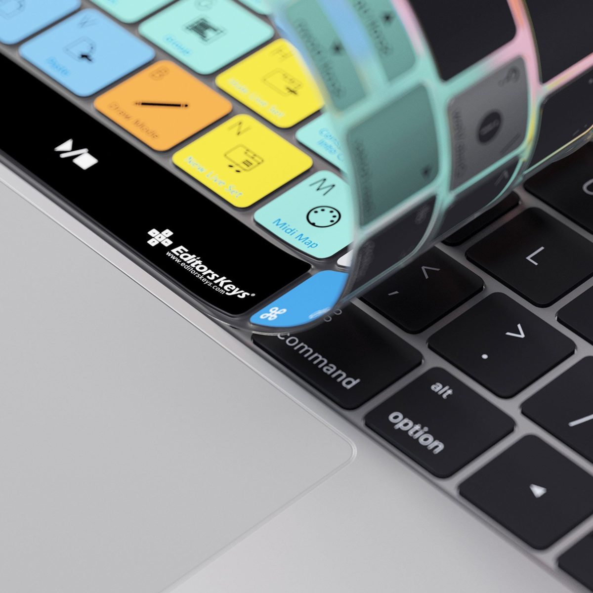 MacBook Pro Touchbar Keyboard Cover with Ableton Live Shortcut