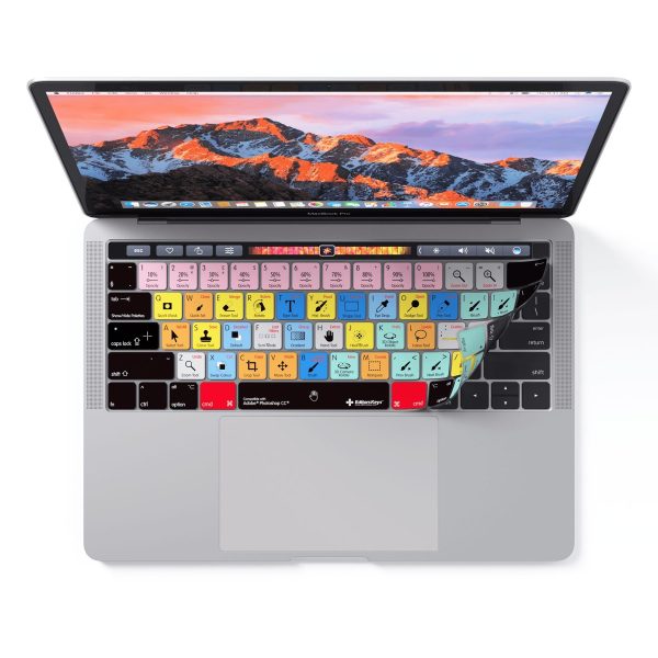 MacBook Pro Touchbar Keyboard Cover with Adobe Photoshop Shortcut