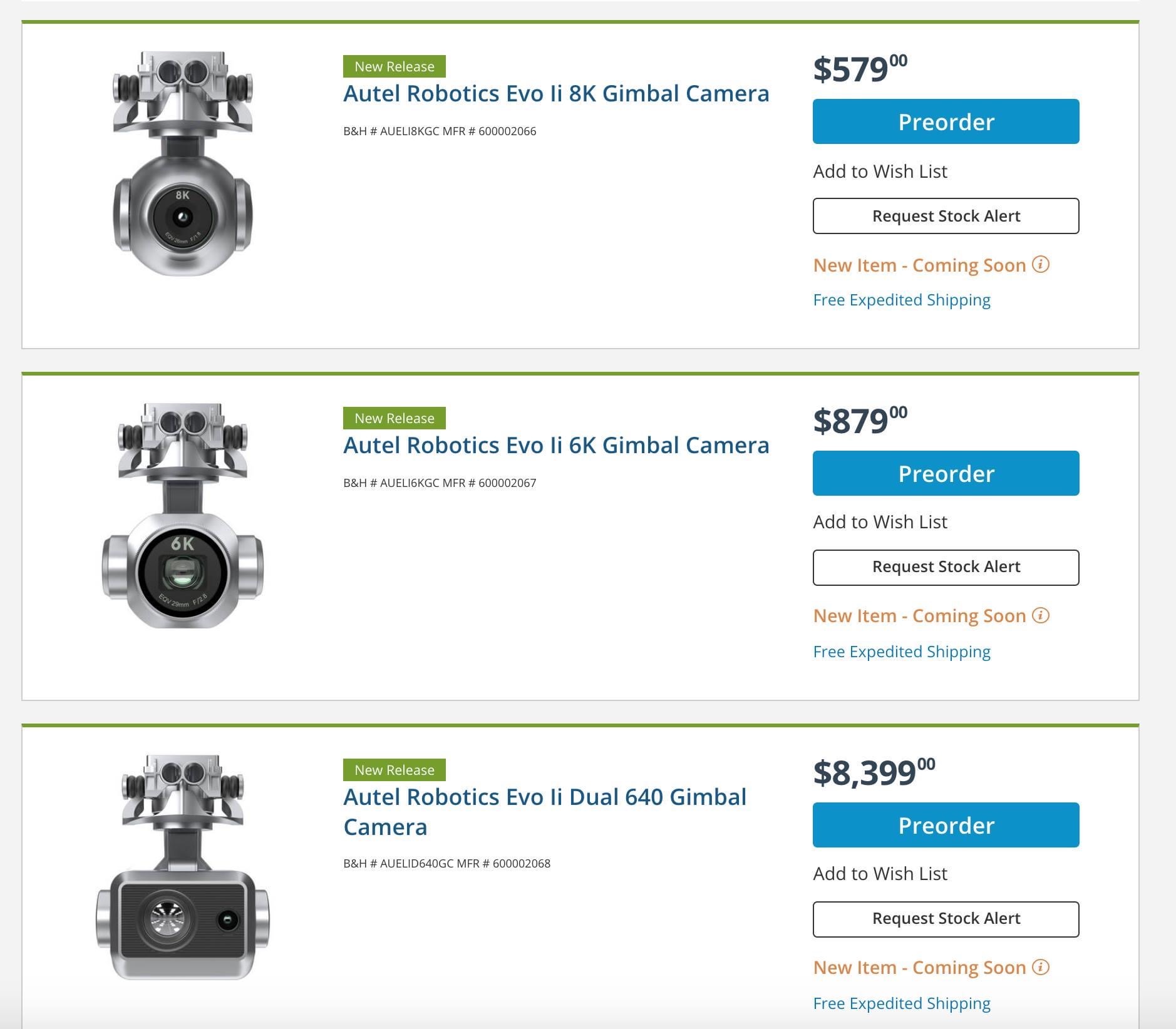 Autel EVO 2 Camera