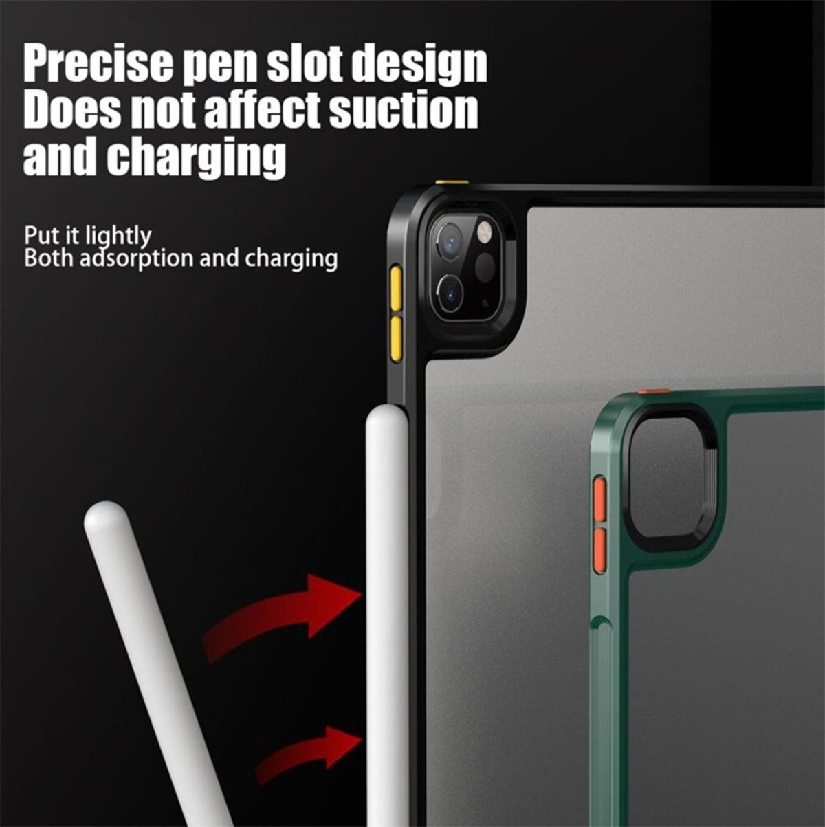ipad transprant hard cover