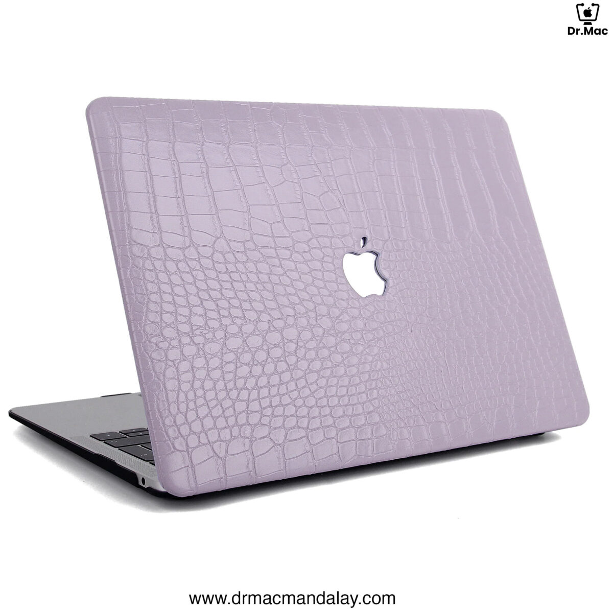 crocodile print leather macbook case