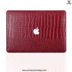 crocodile print leather macbook case
