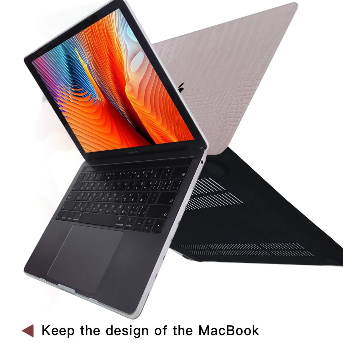 Crocodile Print Leather MacBook Case