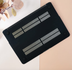 Cream Woven Leather MacBook Case