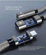 USB-C to 3.5mm Headphone Adapter & Charging Cable