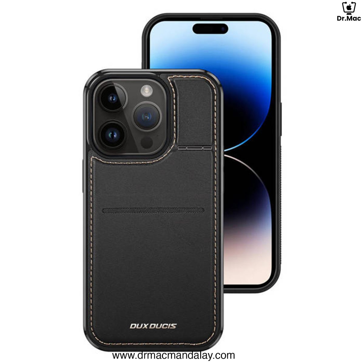 DUX DUCIS Case for iPhone 15 Pro Max,15 Pro Case Wallet with Kickstand and Credit Card Holder