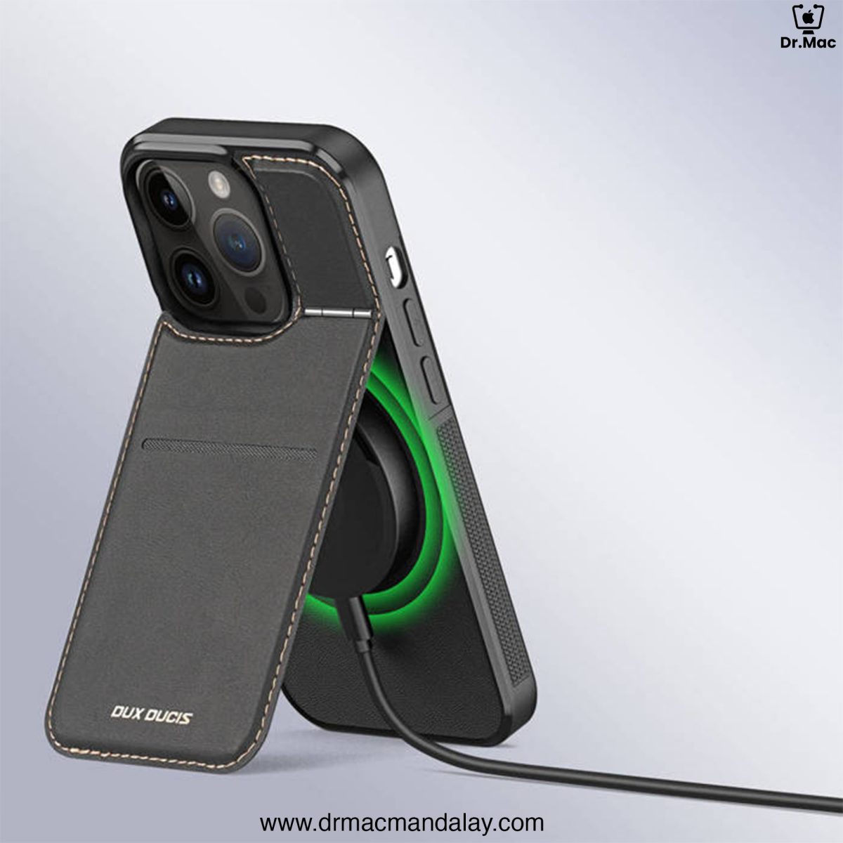 DUX DUCIS Case for iPhone 15 Pro Max,15 Pro Case Wallet with Kickstand and Credit Card Holder
