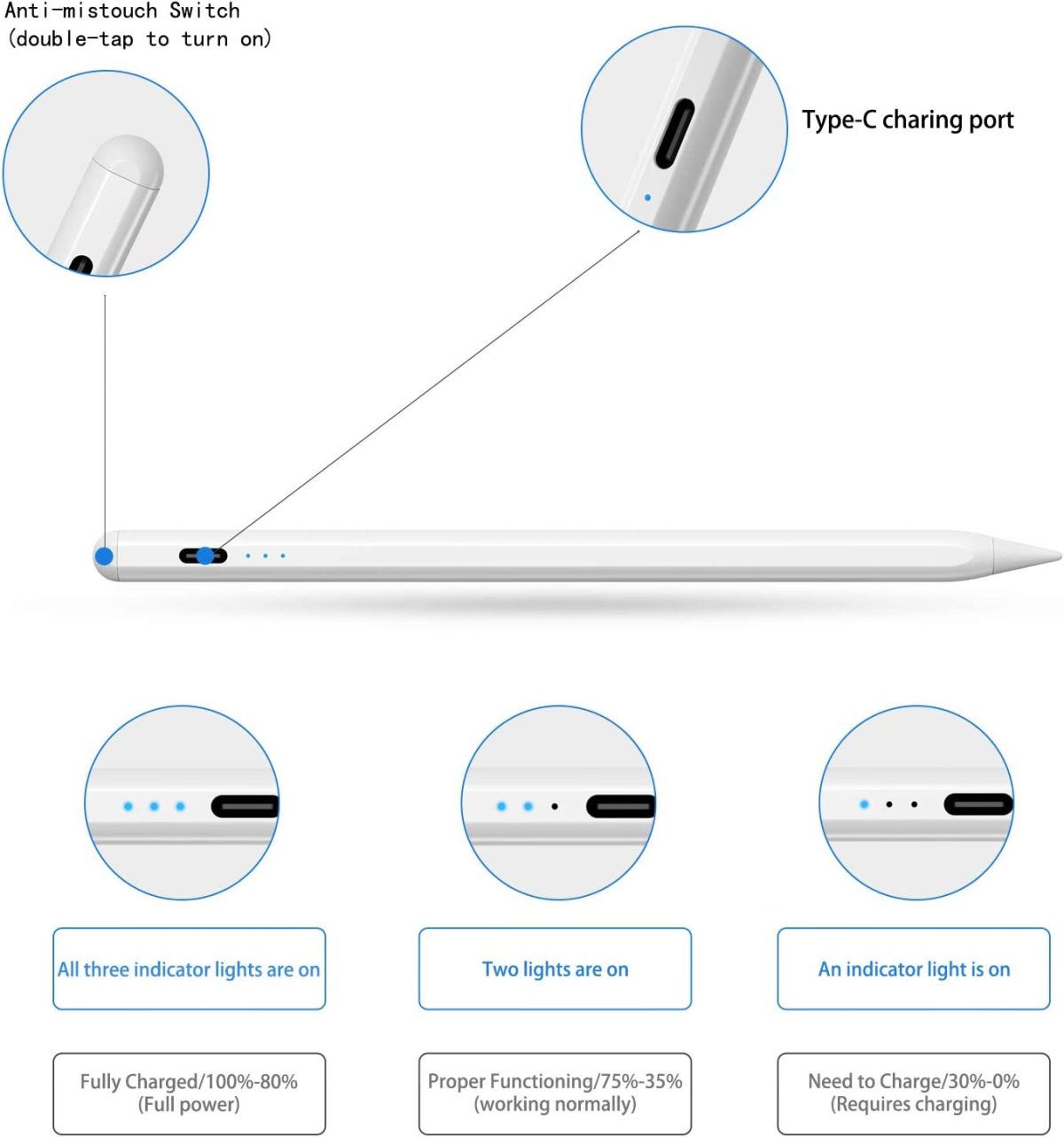 Universal Stylus pen for iOS/Android/Windows