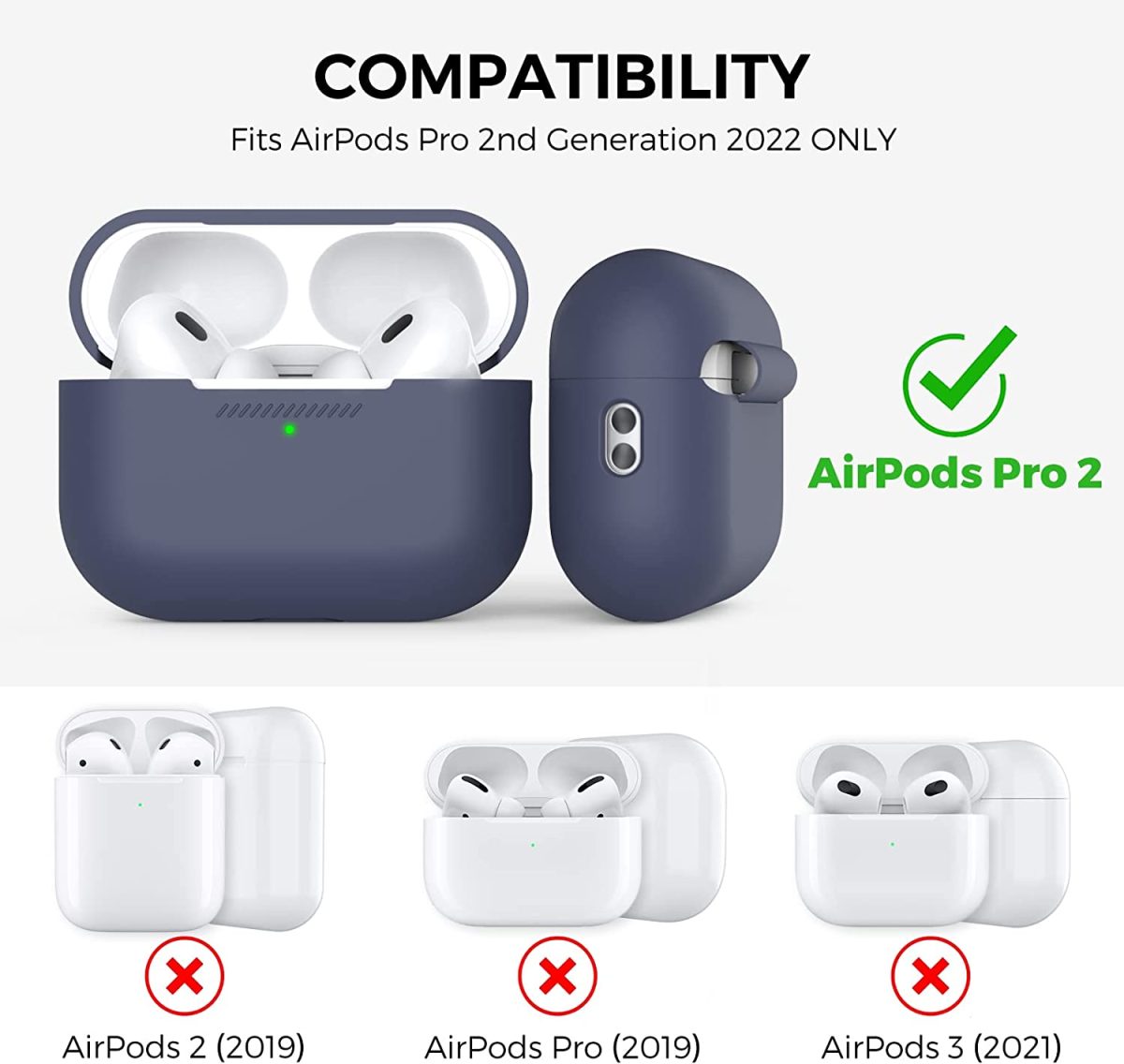 AHASTYLE Airpods Pro 2nd Gen Case