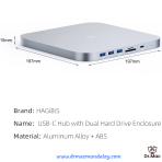 USB-C Hub with Hard Drive Enclosure