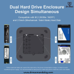 USB-C Hub with Hard Drive Enclosure