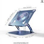 aluminum laptop stand with cooling fan for macbook
