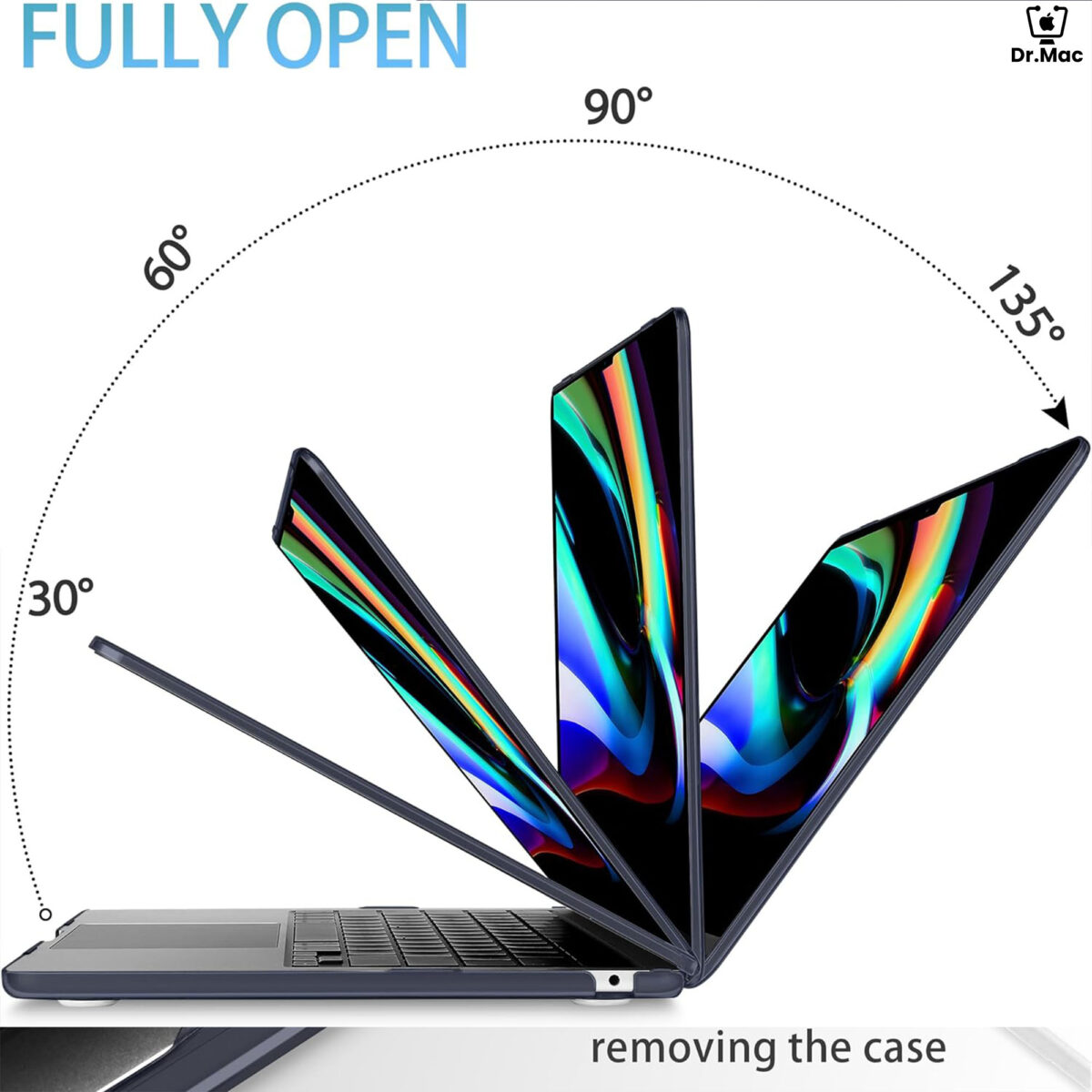 Macbook Air M2 13.6’’ Crystal Transparent Body Cover