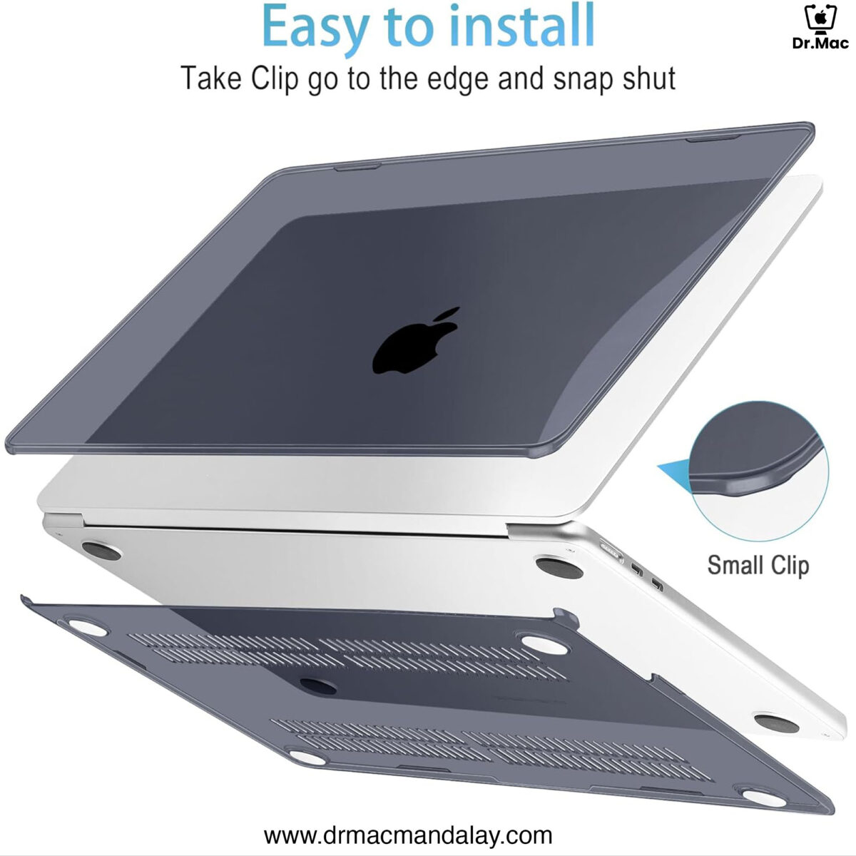 Macbook Air M2 13.6’’ Crystal Transparent Body Cover