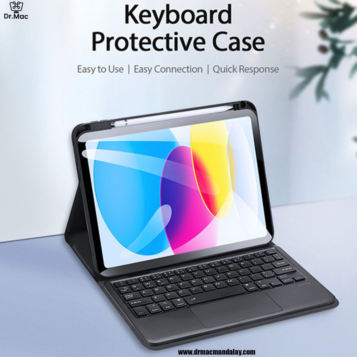 wireless keyboard with trackpad for ipad 10th gen 2022 tk series, (model tk 02)