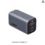 aukey pa b6u omnia ii mix 67w ufcs 3 port ufcs wall charger with gan technology