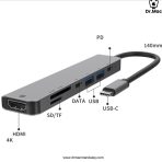 7 in 1 usb type c hub adapter with 4k hdmi, usb 3.0