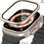 apple watch ultra 49mm,screen protector with aluminum alloy metal frame