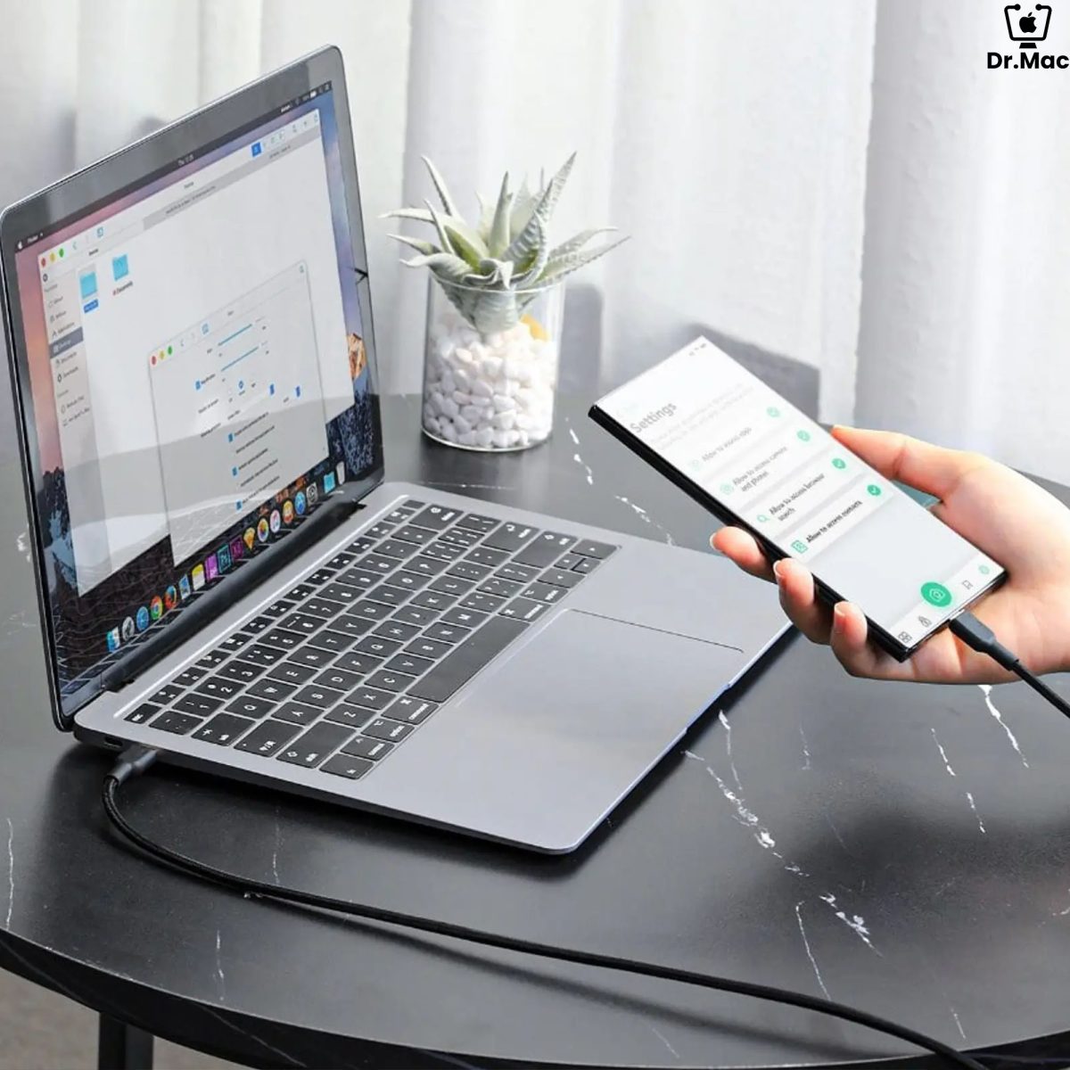AUKEY CB-NCC Series Circlet CC 60W 1m Nylon Braided USB-C to USB-C Cable